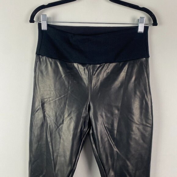 SPANX Black and Metallic Leggings - Picture 2 of 10